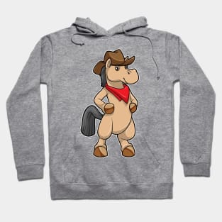 Horse as Cowboy Hoodie